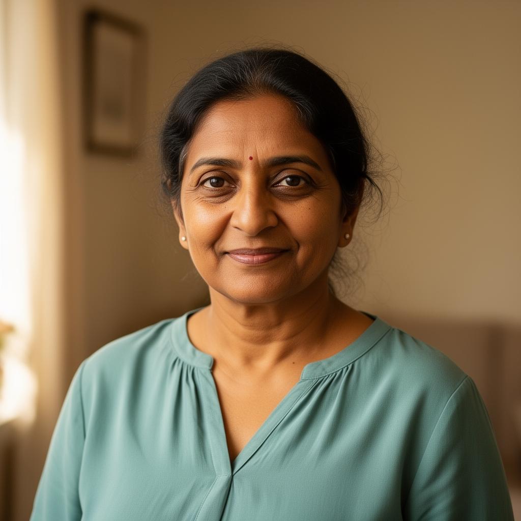 Portrait of Sadia Mohammad, founder and registered manager of B-Hope & Care Services